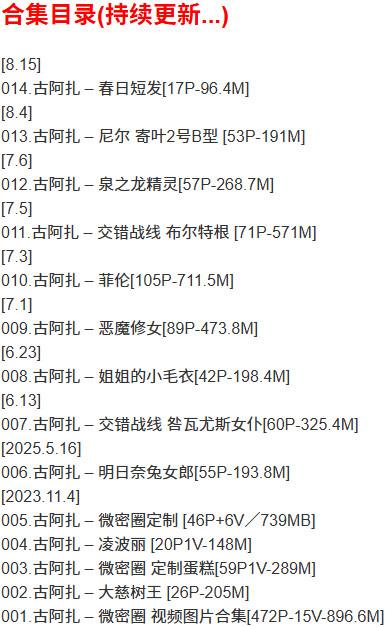 古阿扎 – 微密圈写真合集【持续更新中】-1