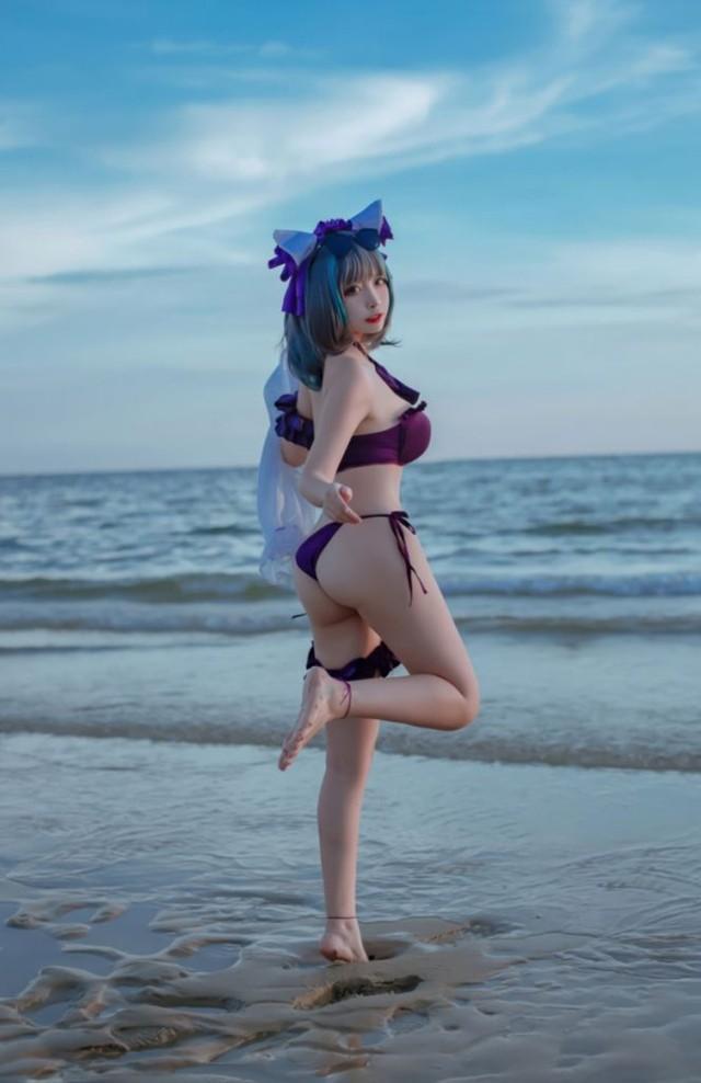 二佐Nisa – NO.202 碧蓝航线-柴郡泳装[30P-373MB]